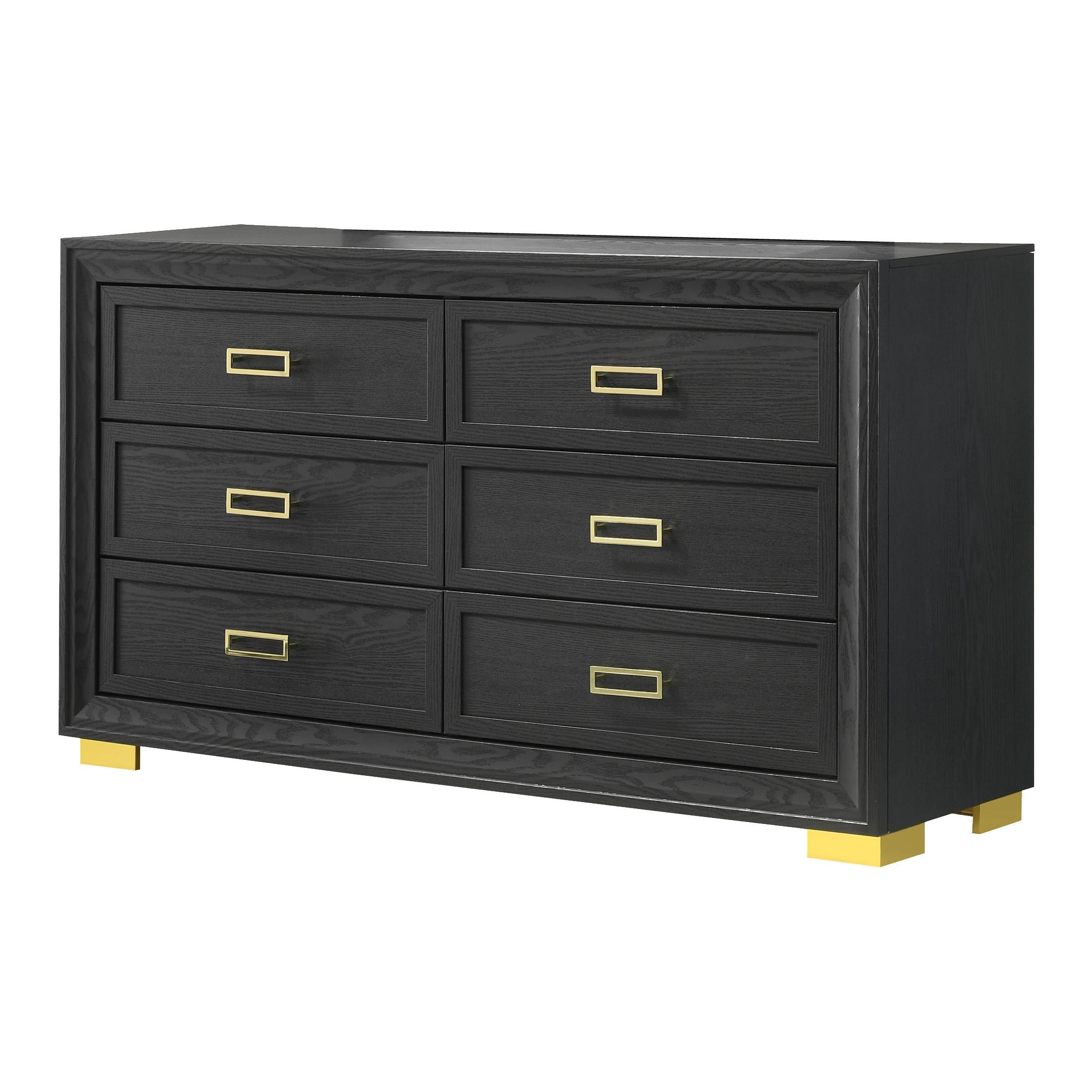 Crown Mark Pepe B9290-1 Dresser - Black IMAGE 1